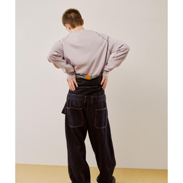 アダムエロペ（ADAM ET ROPE’）/《リバーシブル》カシミヤブレンド ニットプルオーバー