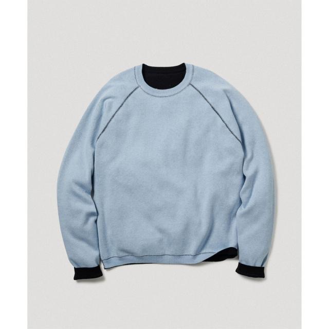 アダムエロペ（ADAM ET ROPE’）/《リバーシブル》カシミヤブレンド ニットプルオーバー