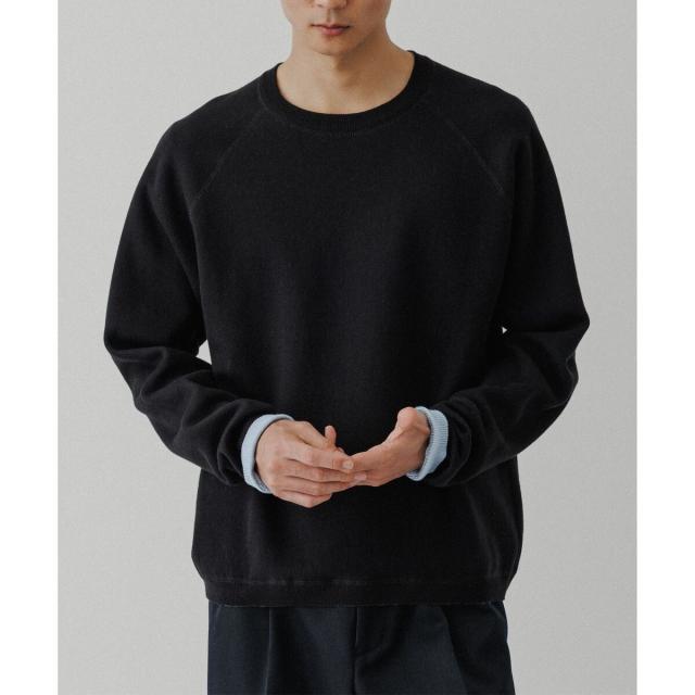 アダムエロペ（ADAM ET ROPE’）/《リバーシブル》カシミヤブレンド ニットプルオーバー