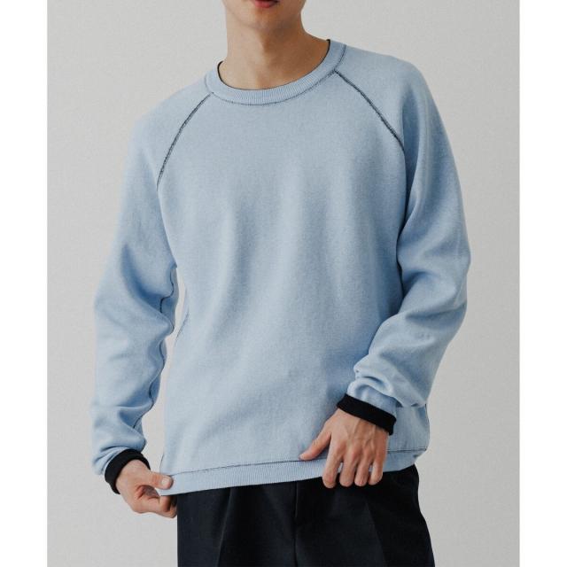 アダムエロペ（ADAM ET ROPE’）/《リバーシブル》カシミヤブレンド ニットプルオーバー