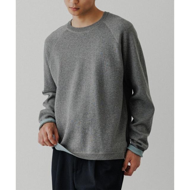 アダムエロペ（ADAM ET ROPE’）/《リバーシブル》カシミヤブレンド ニットプルオーバー