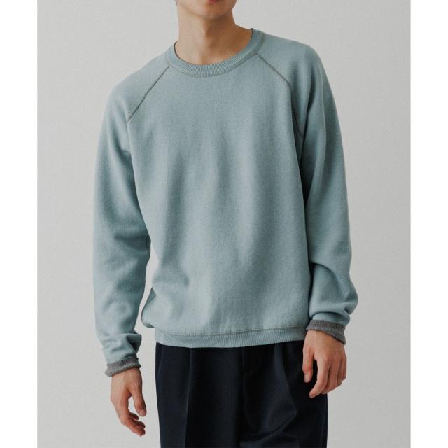 アダムエロペ（ADAM ET ROPE’）/《リバーシブル》カシミヤブレンド ニットプルオーバー