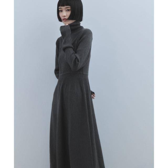 アダムエロペ（ADAM ET ROPE’）/【WEB限定】MIXパターンニットワンピース