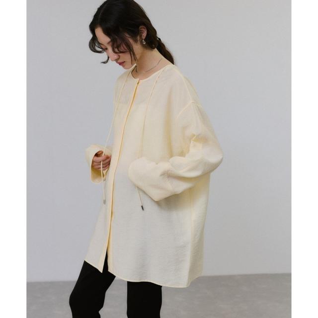 アダムエロペ（ADAM ET ROPE’）/リネン2WAYブラウス