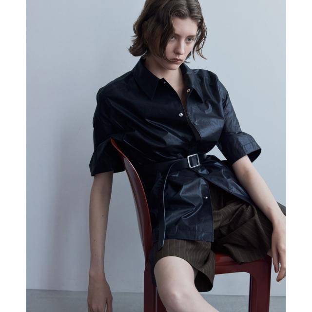 アダムエロペ（ADAM ET ROPE’）/2WAYスリーブコーティングシャツブルゾン