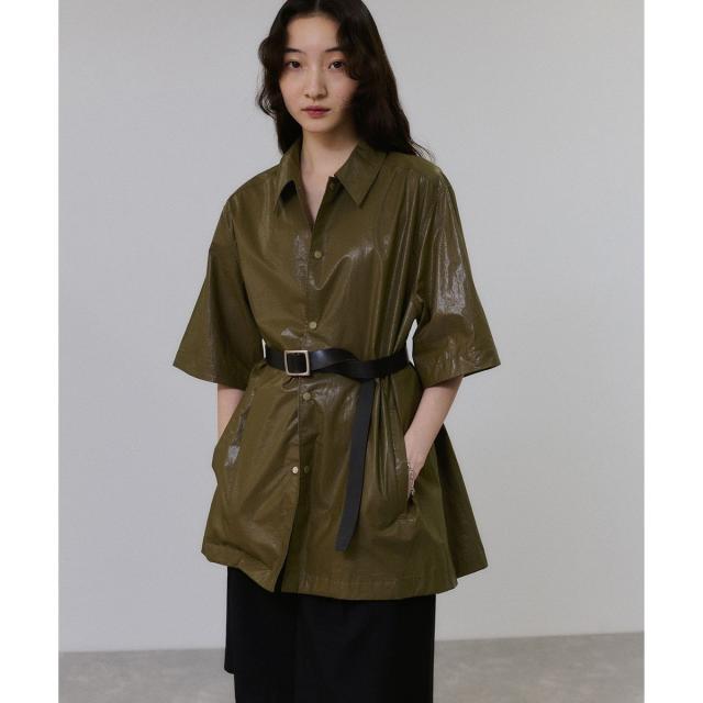 アダムエロペ（ADAM ET ROPE’）/2WAYスリーブコーティングシャツブルゾン