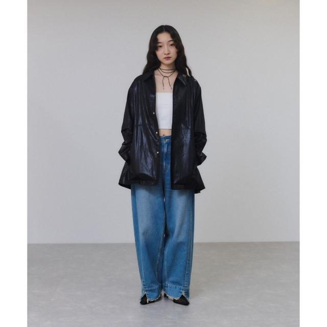 アダムエロペ（ADAM ET ROPE’）/2WAYスリーブコーティングシャツブルゾン