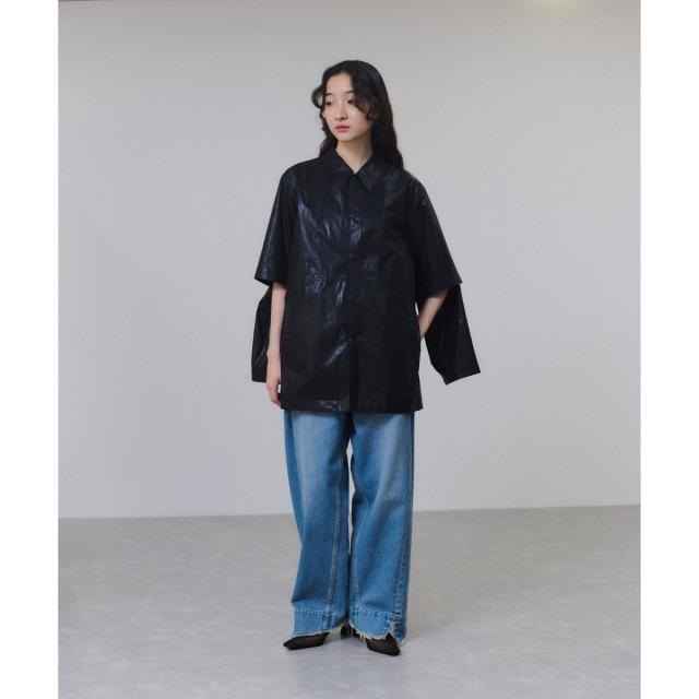 アダムエロペ（ADAM ET ROPE’）/2WAYスリーブコーティングシャツブルゾン