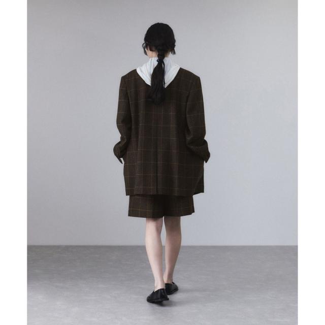 アダムエロペ（ADAM ET ROPE'）/ツイード＆チェックショートパンツ