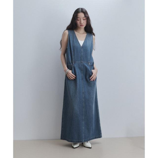 アダムエロペ（ADAM ET ROPE’）/【WEB限定】デニムIラインワンピース