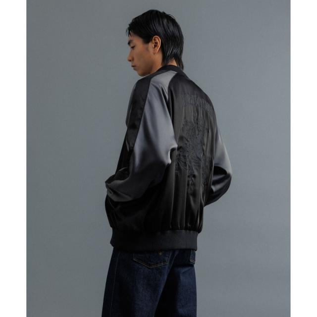 アダムエロペ（ADAM ET ROPE’）/【WEB限定】スカジャン ”EUPHORIA” 刺繍 ジャケット / ジップブルゾン / ロングシー