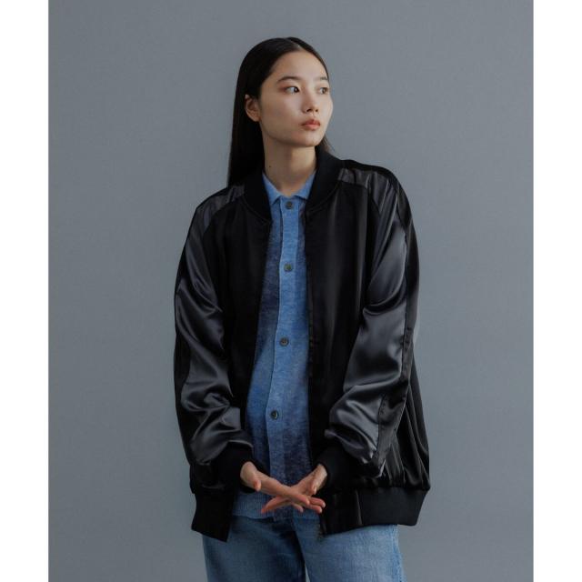 アダムエロペ（ADAM ET ROPE’）/【WEB限定】スカジャン ”EUPHORIA” 刺繍 ジャケット / ジップブルゾン / ロングシー