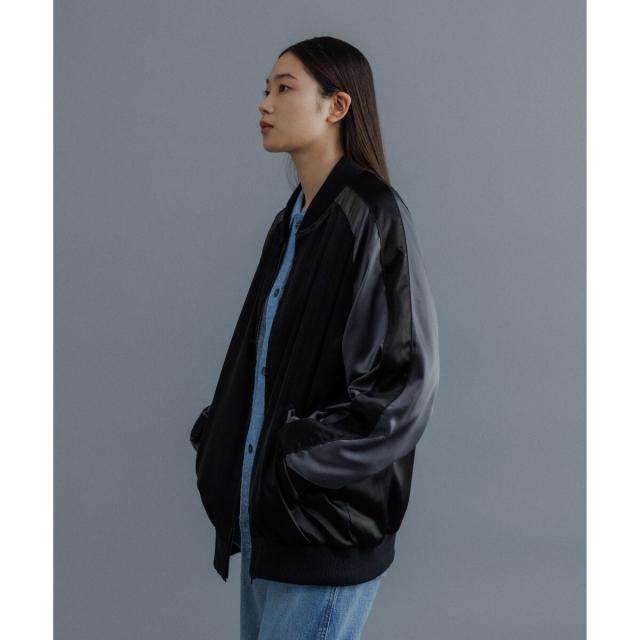 アダムエロペ（ADAM ET ROPE’）/【WEB限定】スカジャン ”EUPHORIA” 刺繍 ジャケット / ジップブルゾン / ロングシー