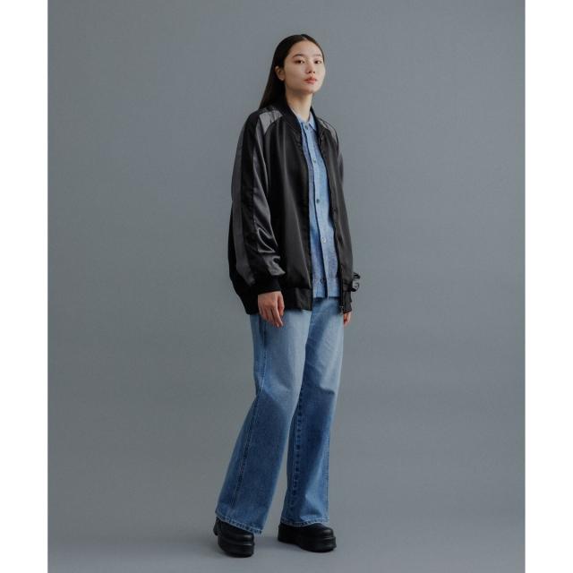 アダムエロペ（ADAM ET ROPE’）/【WEB限定】スカジャン ”EUPHORIA” 刺繍 ジャケット / ジップブルゾン / ロングシー