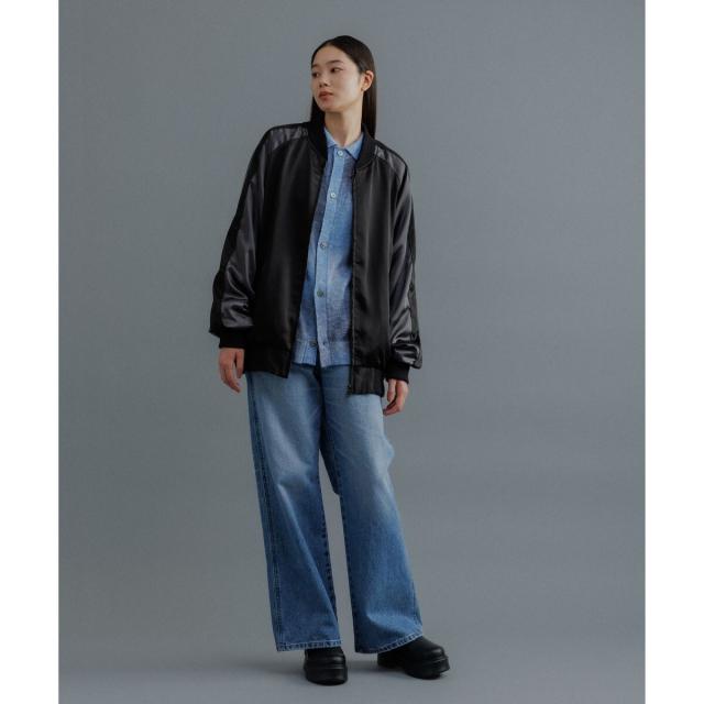 アダムエロペ（ADAM ET ROPE’）/【WEB限定】スカジャン ”EUPHORIA” 刺繍 ジャケット / ジップブルゾン / ロングシー