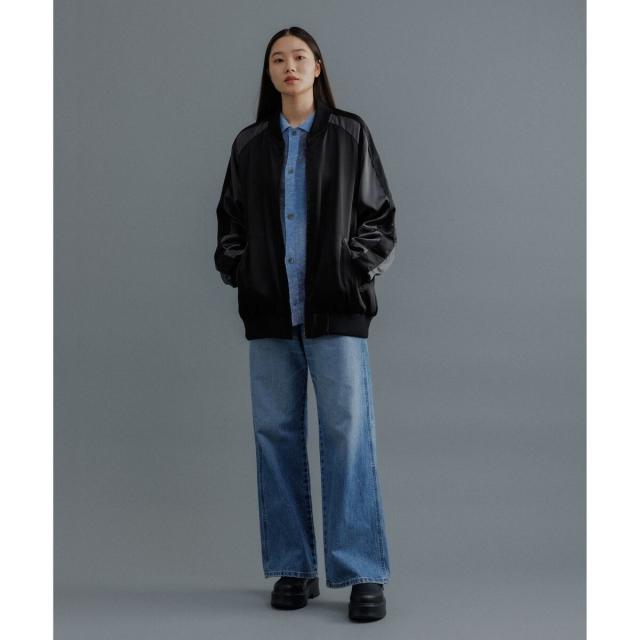 アダムエロペ（ADAM ET ROPE’）/【WEB限定】スカジャン ”EUPHORIA” 刺繍 ジャケット / ジップブルゾン / ロングシー