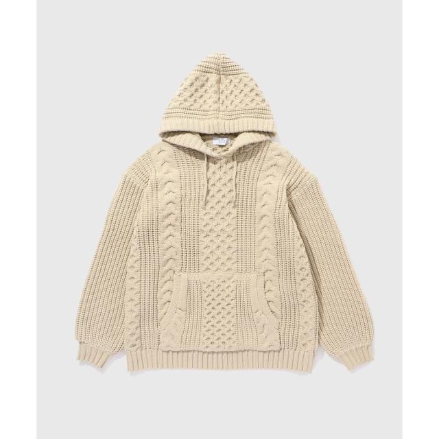アダムエロペ（ADAM ET ROPE’）/【WEB限定】ボリュームケーブル ニット パーカー / ロングシーズン着用可能 / 超軽量 / ユニ_19