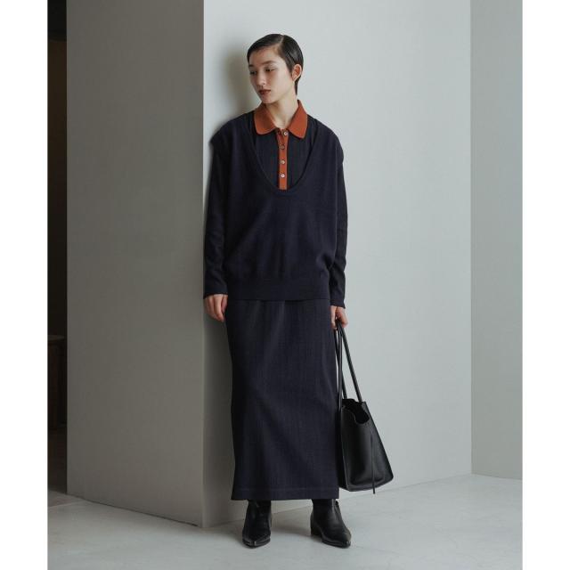 アダムエロペ（ADAM ET ROPE’）/【WEB限定】ポロシャツワンピース