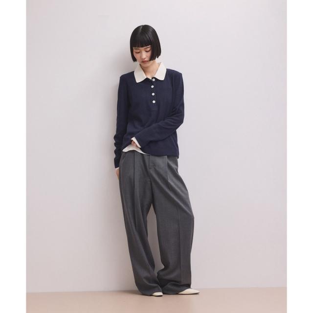 アダムエロペ（ADAM ET ROPE'）/【WEB限定】ロングスリーブポロシャツ