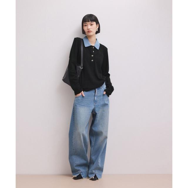 アダムエロペ（ADAM ET ROPE'）/【WEB限定】ロングスリーブポロシャツ