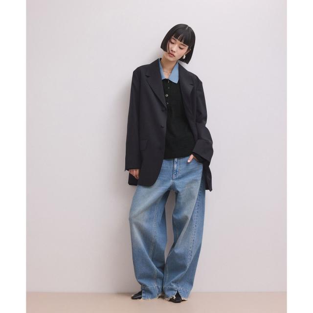 アダムエロペ（ADAM ET ROPE'）/【WEB限定】ロングスリーブポロシャツ