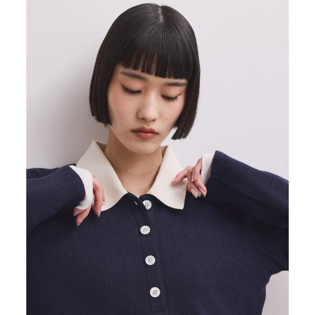 アダムエロペ（ADAM ET ROPE'）/【WEB限定】ロングスリーブポロシャツ