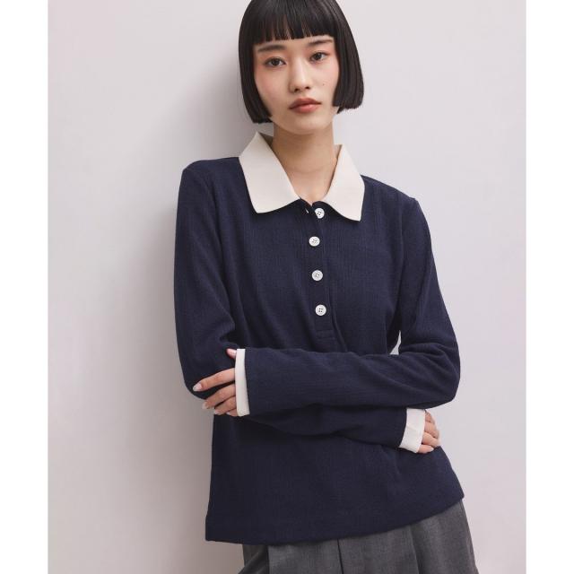 アダムエロペ（ADAM ET ROPE'）/【WEB限定】ロングスリーブポロシャツ