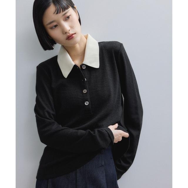 アダムエロペ（ADAM ET ROPE'）/【WEB限定】ロングスリーブポロシャツ