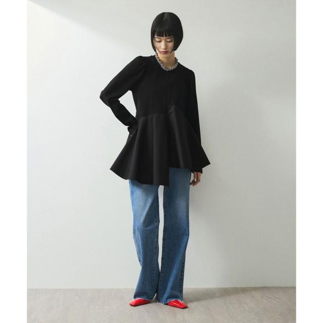 アダムエロペ（ADAM ET ROPE'）/【WEB限定】フリルペプラムロング