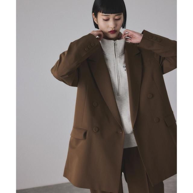 アダムエロペ（ADAM ET ROPE’）/【サステナブル】ダブルブレストジャケット