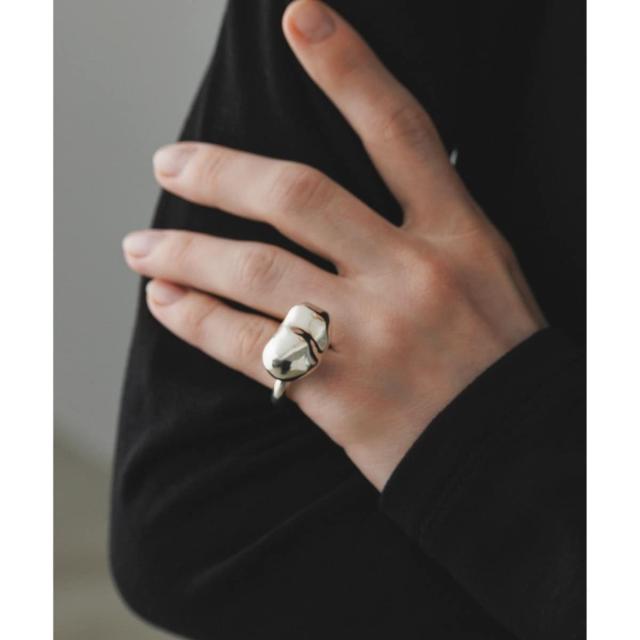 アダムエロペ（ADAM ET ROPE’）/【EMOELLE】pearl shaped silver ring
