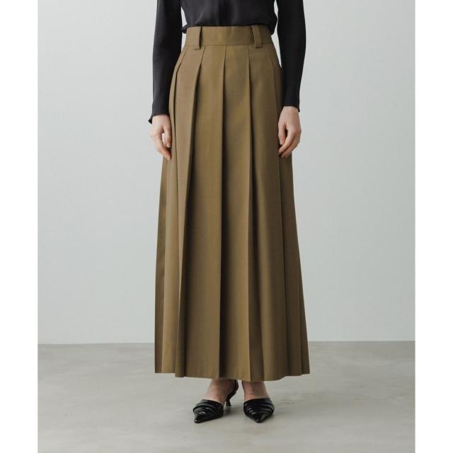 アダムエロペ（ADAM ET ROPE’）/【EMOELLE】フロントプリーツスカート