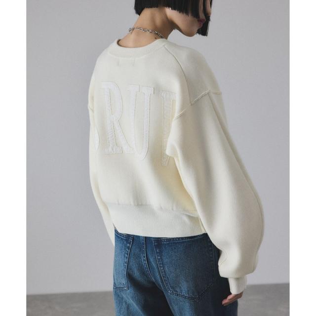 アダムエロペ（ADAM ET ROPE'）/【サステナブル】ロゴパッチスウェット