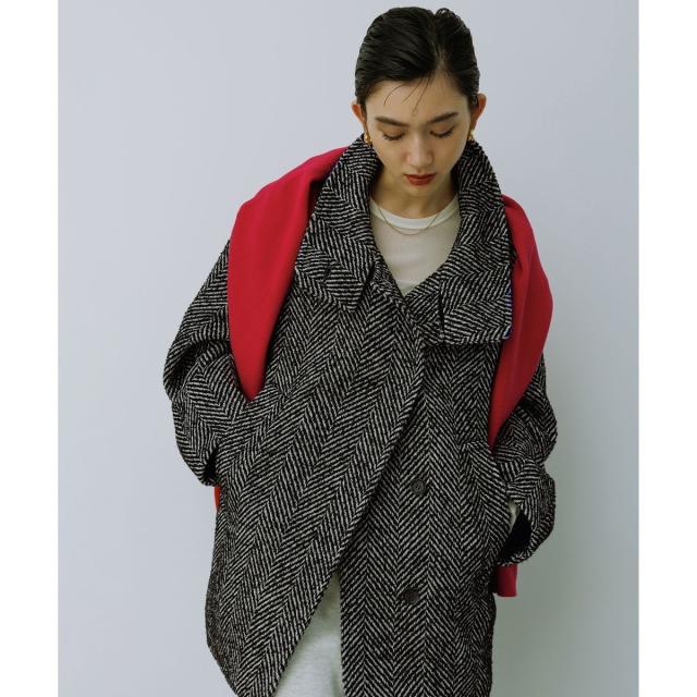 アダムエロペ（ADAM ET ROPE’）/【WEB限定】スタンドカラーウールミドルコート