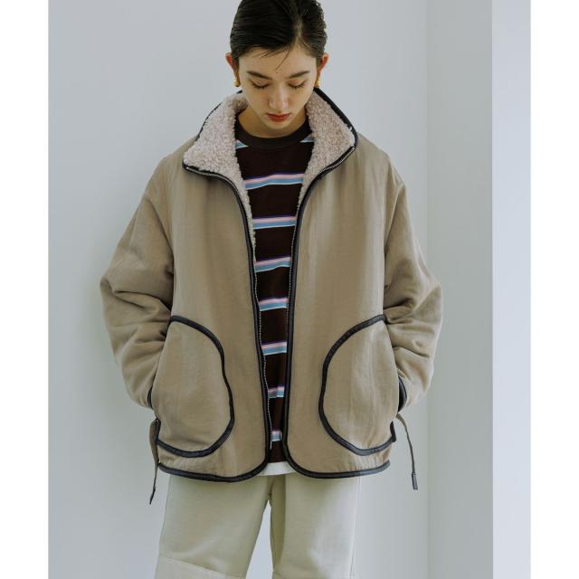 アダムエロペ（ADAM ET ROPE’）/【WEB限定】リバーシブルボアブルゾン