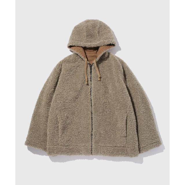 アダムエロペ（ADAM ET ROPE’）/【WEB限定】《リバーシブル》ダック×ボア フーデット ジャケット / ユニセックス