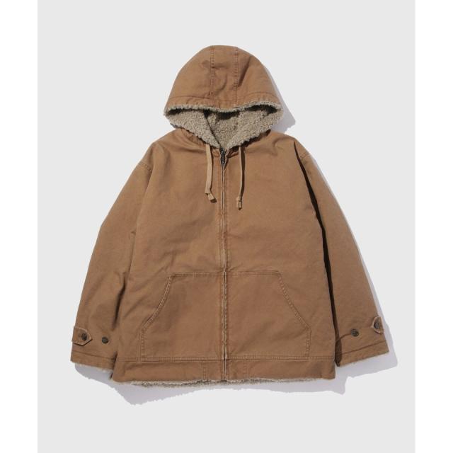 アダムエロペ（ADAM ET ROPE’）/【WEB限定】《リバーシブル》ダック×ボア フーデット ジャケット / ユニセックス