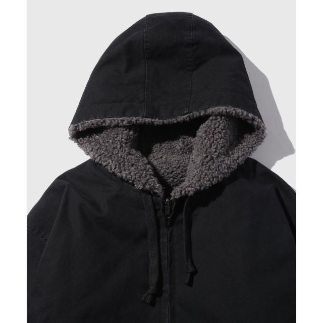 アダムエロペ（ADAM ET ROPE’）/【WEB限定】《リバーシブル》ダック×ボア フーデット ジャケット / ユニセックス