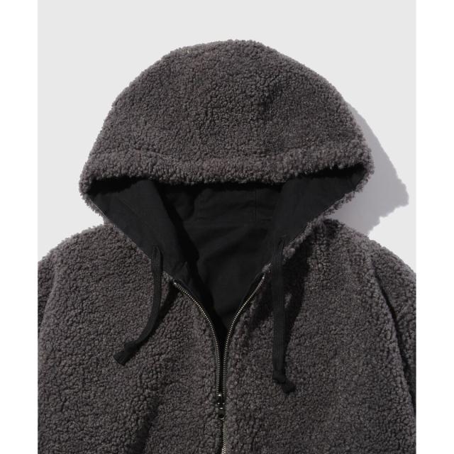 アダムエロペ（ADAM ET ROPE’）/【WEB限定】《リバーシブル》ダック×ボア フーデット ジャケット / ユニセックス