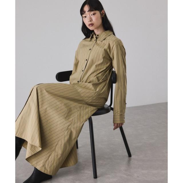 アダムエロペ（ADAM ET ROPE’）/フレアーシャツワンピース