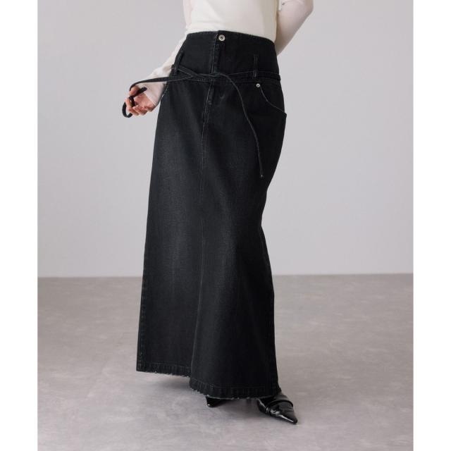 アダムエロペ（ADAM ET ROPE’）/ローウエストデニムスカート