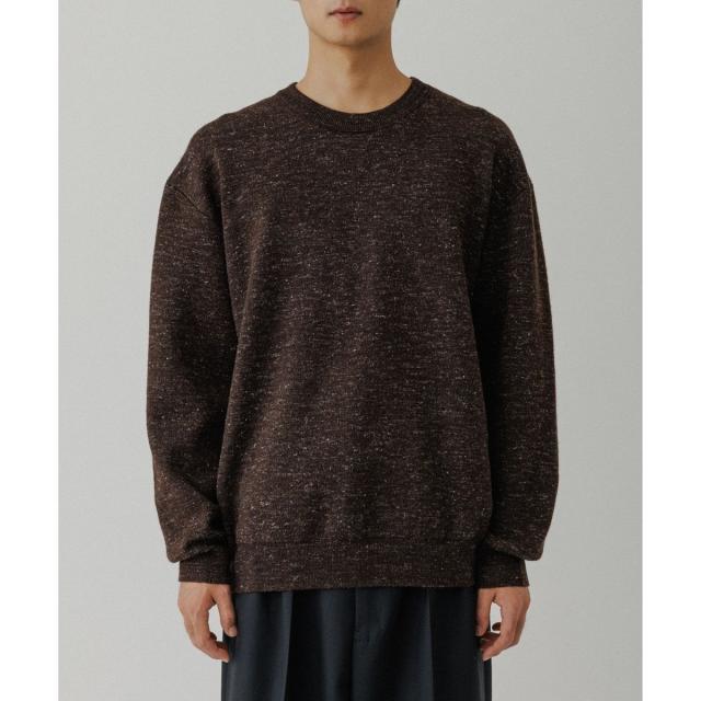 アダムエロペ（ADAM ET ROPE’）/リネン ミックス リバーシブルニット