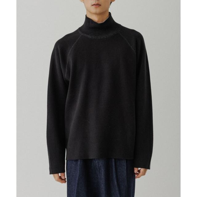 アダムエロペ（ADAM ET ROPE’）/《リバーシブル》カシミヤブレンド オフタートルニット