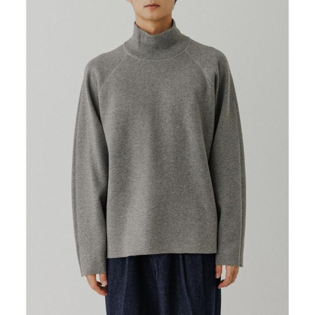 アダムエロペ（ADAM ET ROPE’）/《リバーシブル》カシミヤブレンド オフタートルニット