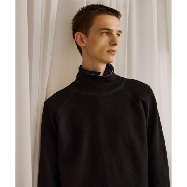 アダムエロペ（ADAM ET ROPE’）/《リバーシブル》カシミヤブレンド オフタートルニット