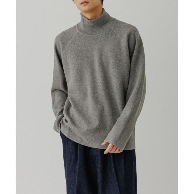 アダムエロペ（ADAM ET ROPE’）/《リバーシブル》カシミヤブレンド オフタートルニット