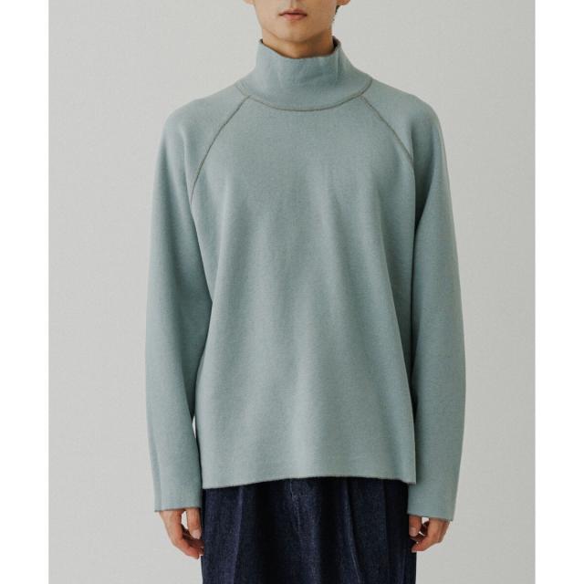 アダムエロペ（ADAM ET ROPE’）/《リバーシブル》カシミヤブレンド オフタートルニット