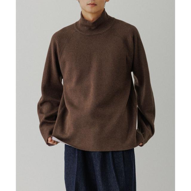 アダムエロペ（ADAM ET ROPE’）/《リバーシブル》カシミヤブレンド オフタートルニット