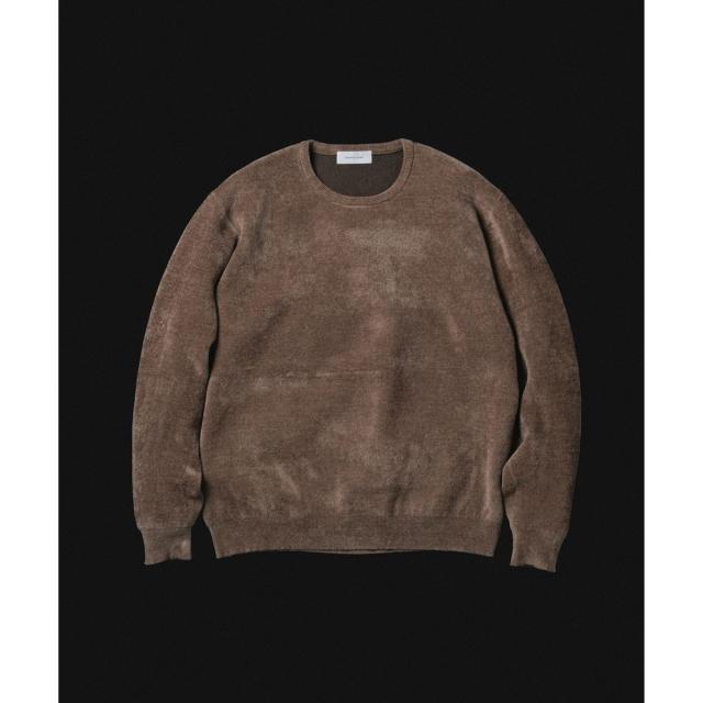 アダムエロペ（ADAM ET ROPE’）/モールヤーン クルーネック ニットプルオーバー