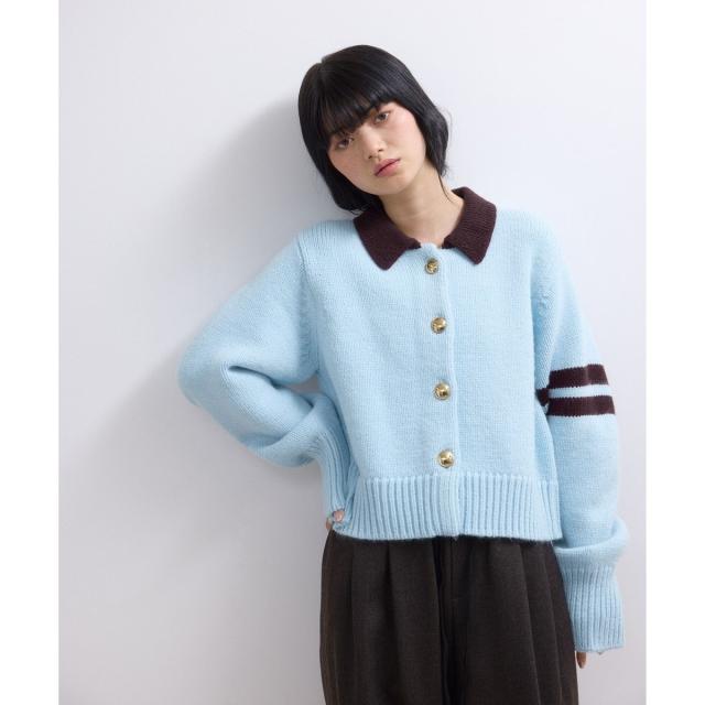 アダムエロペ（ADAM ET ROPE'）/【WEB限定】ポロニットカーディガンの